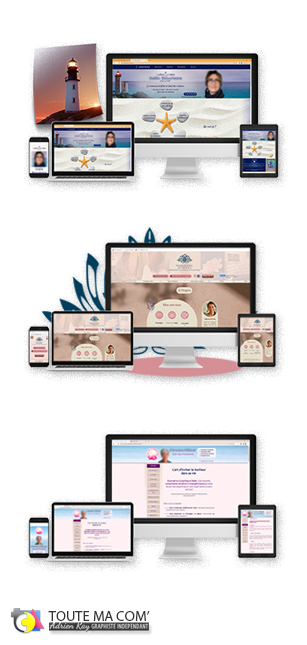 Création de sites web - Webdesigner Frontignan - Conception sites internet auto entrepreneurs - thérapeutes, coachs, professeurs de yoga... artisans