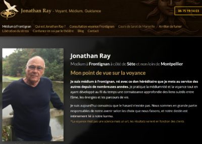 Apperçu d'un site de voyance que j'ai réalisé