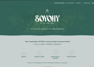 Vignette apperçu d'un site réalisé pour une association d'aidants familiaux