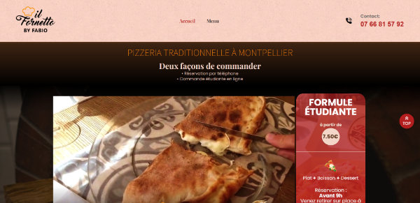 creation-site-internet-restaurant-italien-pizzeria Mes réalisations de sites internet : Création de site pour un restaurant italien et pizzeria situé à montpellier