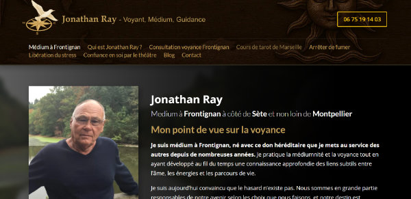 Réalisaton de site internet de voyant médiulm